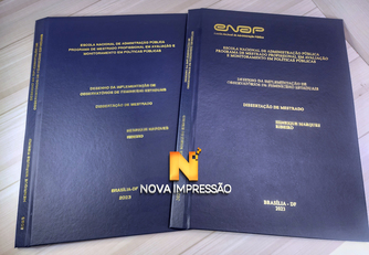 Encadernação capa dura para Enap